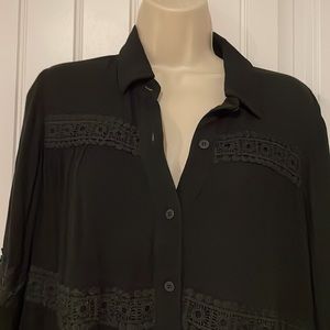 L&B Flowy Blouse with Lace in S